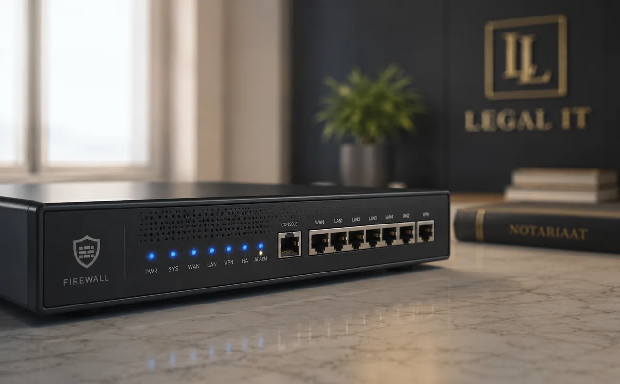 Firewall en netwerkbeveiliging voor een notariskantoor